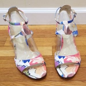 Franco Sarto Floral Heels
